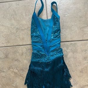 blue rockettes leotard